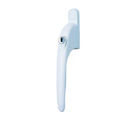 Yale Inline Lockable PVCu Window Handle - White Finish, 40mm Spindle