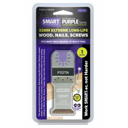 Smart P32TN1 Purple Series 32mm Titanium Alloy Bi-Metal Multi-Tool Blade
