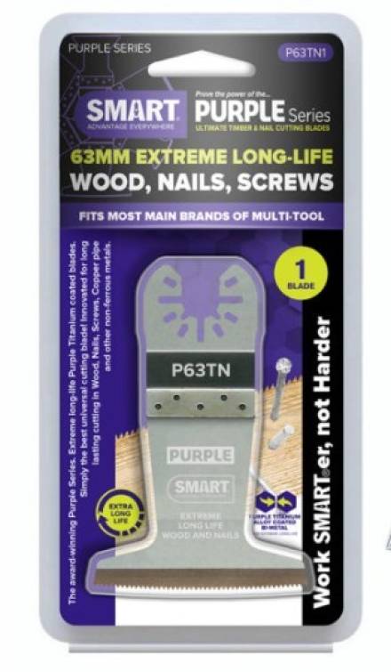 Smart Purple Series 63mm Titanium Alloy Bi-Metal Multi-Tool Blade P63TN1