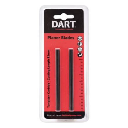 Dart 82mm Tungsten Carbide Reversible Planer Blades - Pack of 2