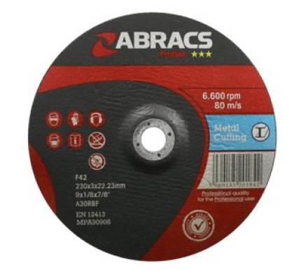 Abracs Proflex DPC Metal Cutting Disc 230 x 3 x 22.23mm (Pack of 25)