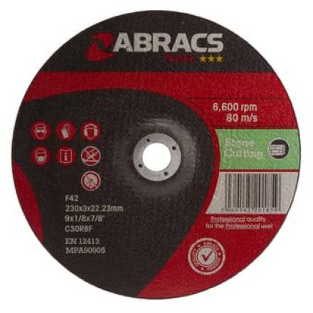 Abracs Proflex DPC Stone Cutting Disc 230 x 3 x 22mm