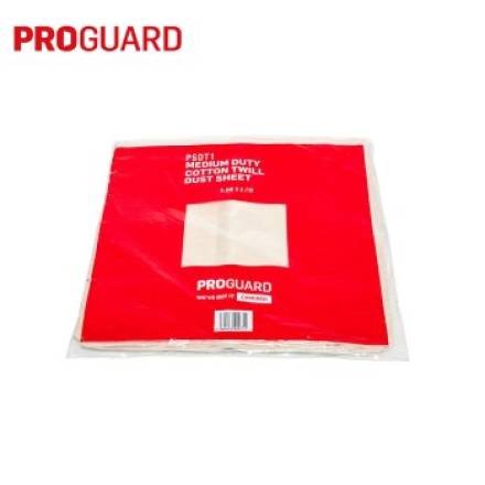 Proguard Medium Duty Cotton Twill Dust Sheet 3.6m x 2.7m (12ft x 9ft)