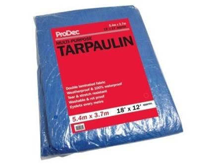 Proguard Blue Large Tarpaulin 18ft x 12ft (5.4m x 3.5m)