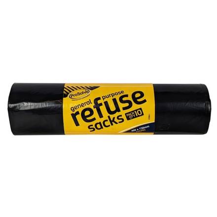 Prosolve General Purpose Refuse Sacks Pack of 10
