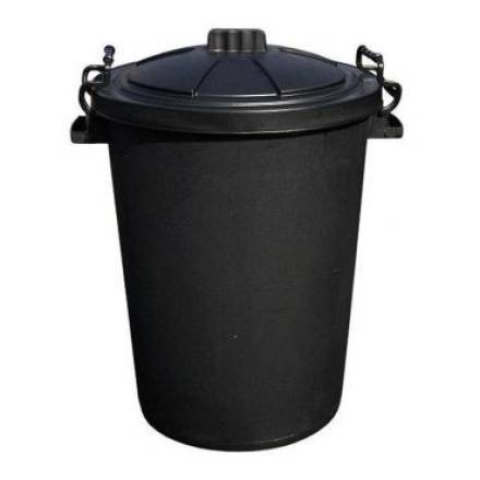Prosolve Heavy Duty Polypropylene Dustbin with Clip-On Lid 80 Litre