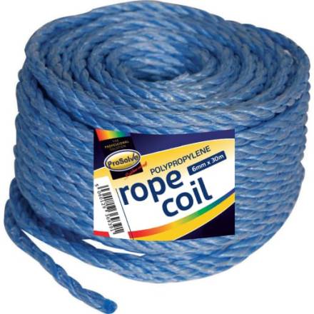 Prosolve Polypropylene Rope Coil 6mm x 30m