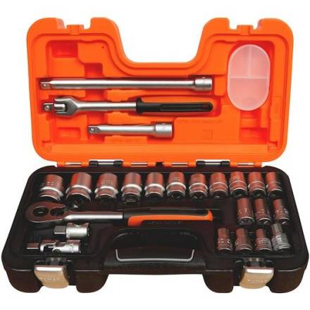 Bahco S240 1/2" Drive Metric Socket Set 24 Piece