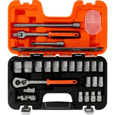 Bahco S240 1/2" Drive Metric Socket Set 24 Piece
