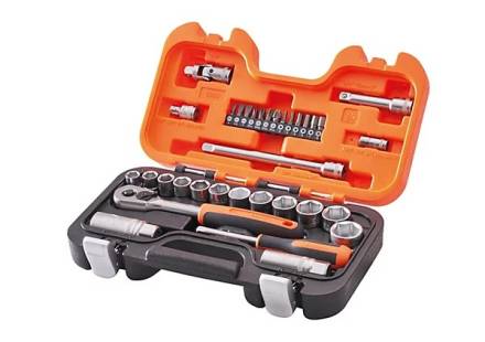 Bahco S330 34-Piece Metric Socket Set 1/4" and 3/8" Drive
