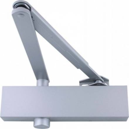 Synergy Hardware S800 SSN Satin Stainless Steel EN2-5 Power Adjustable Door Closer Semi-Radius Cover