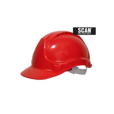 Scan Standard Industrial Safety Helmet Red