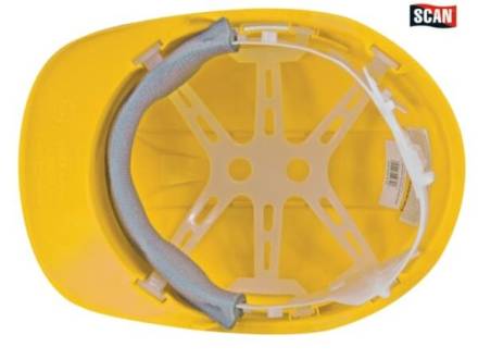 Scan Safety Standard Industrial Hard Hat Yellow