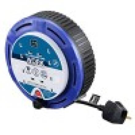 Masterplug Four Socket Cassette Reel Extension Lead 5m Blue