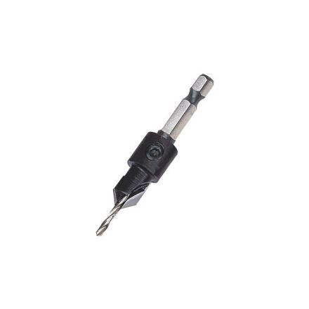 Trend Snappy TCT Countersink 6mm x 12.7mm with Adjustable HSS Drill