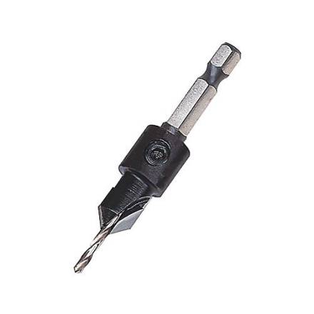 Trend Snappy TCT Countersink 6mm x 12.7mm with Adjustable HSS Drill