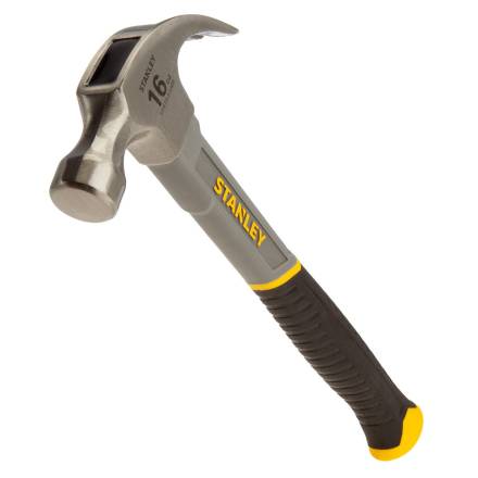 Stanley Fiberglass Curved Claw Hammer 16oz / 450g