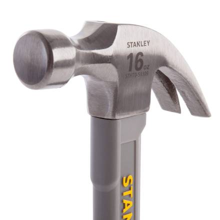 Stanley Fiberglass Curved Claw Hammer 16oz / 450g