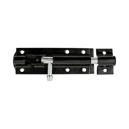 TIMCO Straight Tower Bolt Black 4" (102mm)