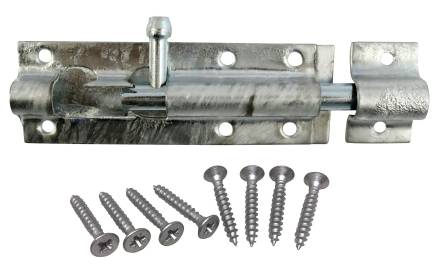 TIMCO Straight Tower Bolt Zinc BZP 4" (102mm)