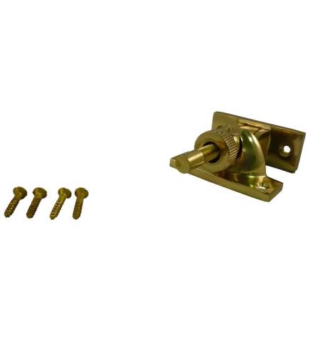Traditional Hardware Brighton Sash Fastener Standard Non-Locking Polished Brass