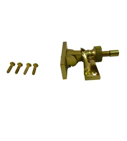 Traditional Hardware Brighton Sash Fastener Standard Non-Locking Polished Brass