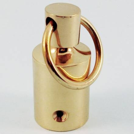 Traditional Hardware Brass Pole Hook Polished Brass Finish - THD163/PB