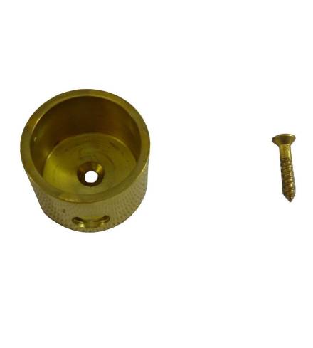 Traditional Hardware Brass Cord Plug 31mm - THD192/PB