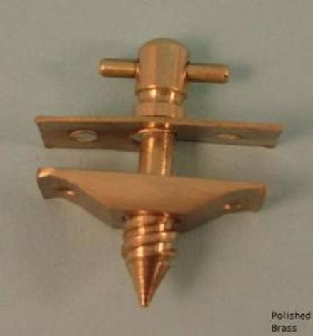 Traditional Hardware THD199/PB Polished Brass T Baton Rod Screw 38mm