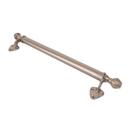 Traditional Hardware THD203/CP Victorian Sash Bar Reeded Knob Ends 305mm Chrome Plated