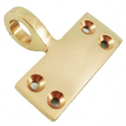 Traditional Hardware THD204/PB Polished Brass Flat Square Sash Eye