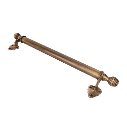 Traditional Hardware Victorian Sash Bar - Antique Brass - 600mm (Between Feet)