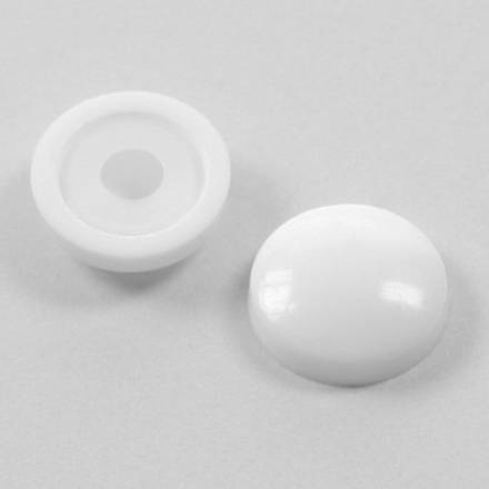 Owlett-Jaton Dome Cap Screw Covers and Washers White (Pack of 20)