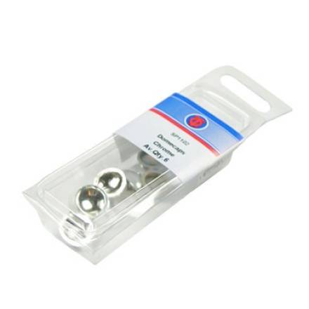 Owlett-Jaton Dome Cap Screw Covers and Washers White (Pack of 20)