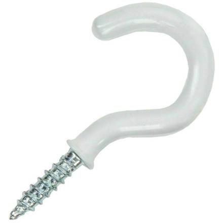 Unifix 25mm White Cup Hook Pack of 10