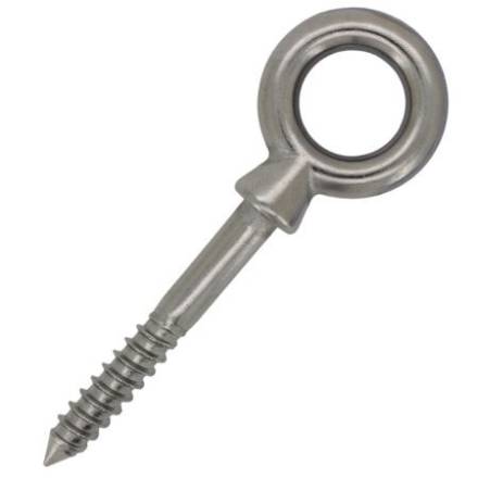 Unifix 65mm Bright Zinc Plated Screw Eye - Pack of 5