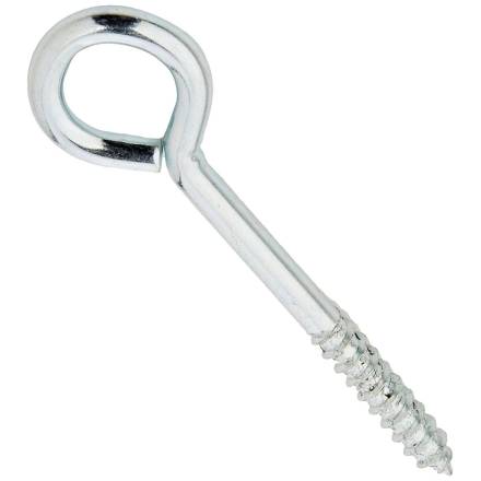 Unifix 75mm Bright Zinc Plated Screw Eye - Pack of 3
