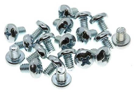 M5 x 25mm BZP Pan Head Machine Screw (Pack of 10)