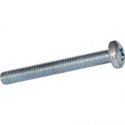M5 x 40mm BZP Pan Head Machine Screw (Pack of 10)