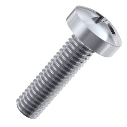 M5 x 40mm BZP Pan Head Machine Screw (Pack of 10)
