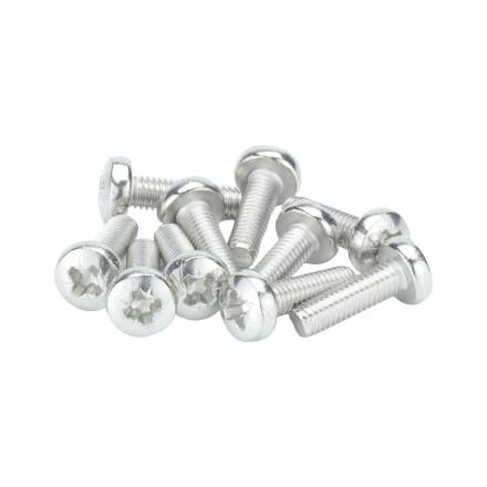 BZP Pan Head M6 x 25mm Machine Screws (Pack of 10)