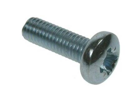 Unifix M6 x 50mm BZP Pan Head Machine Screw Pack of 10