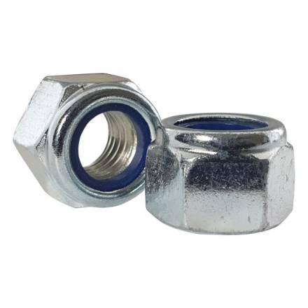 Unifix M6 BZP Nyloc Nut DIN 982 Type P Class 8 - Pack of 20