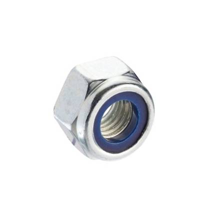 M12 Bright Zinc Plated Nyloc Nut (Pack of 8)