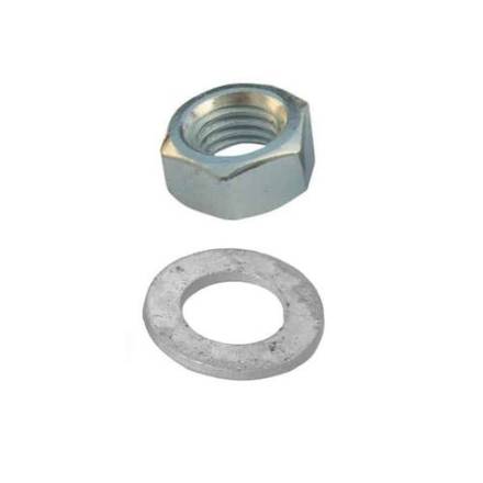 M12 Bright Zinc Plated Hex Nut and Washer Pack of 8