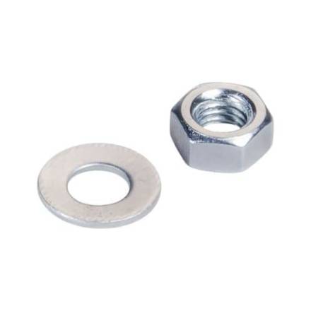 Unifix M20 Bright Zinc Plated Hex Nut and Form A Washer Pack of 2