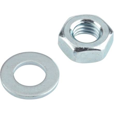 Unifix M20 Bright Zinc Plated Hex Nut and Form A Washer Pack of 2