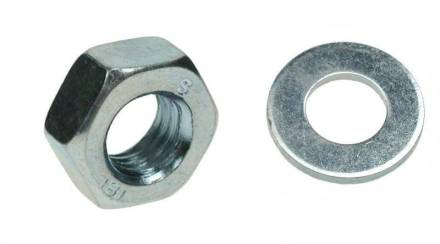 Unifix M20 Bright Zinc Plated Hex Nut and Form A Washer Pack of 2