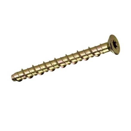 Thunderbolt All-Purpose Anchor Countersunk Head Zinc and Yellow M6 x 50mm