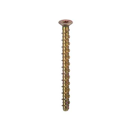 Thunderbolt All-Purpose Anchor Countersunk Head Zinc and Yellow Plated M6 x 100mm